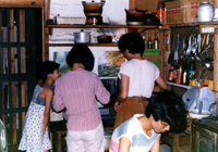 helping hands in the kitchen