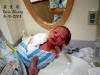 taking first bath