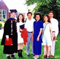 Hong's graduation for Atkinson Graduate School
