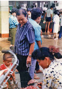 mother in the market place